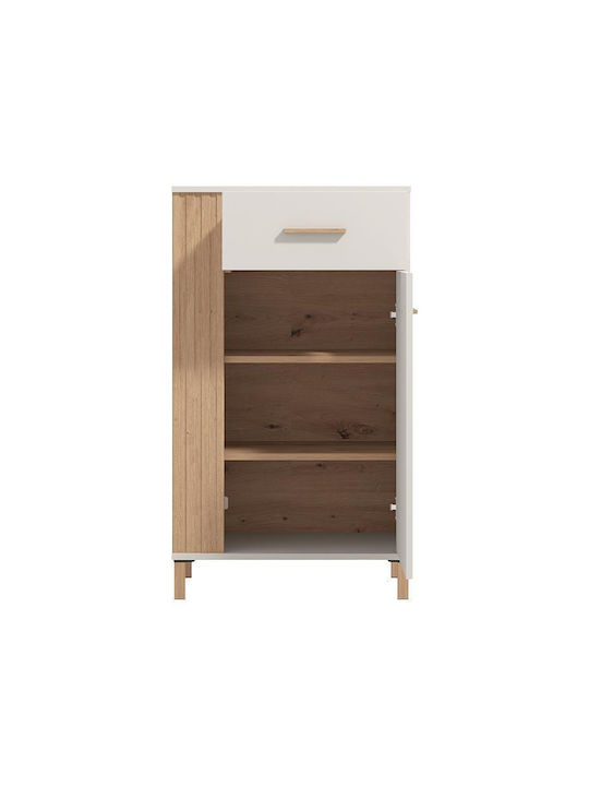 1k1f Entry Furniture with Shoe Rack Artisan Oak-cashmere 60x40x103cm