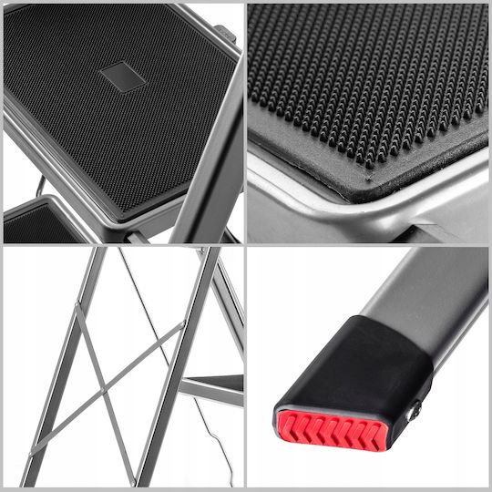 Kadax Step Ladder Aluminum 3 Steps