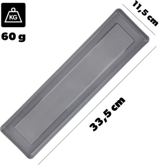 Kadax Plate Pot Plastic Gray 33878