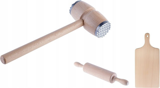 Kadax Wooden Meat Tenderizer Double-sided Mallet