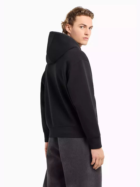 Emporio Armani Men's Sweatshirt Jacket with Hood black