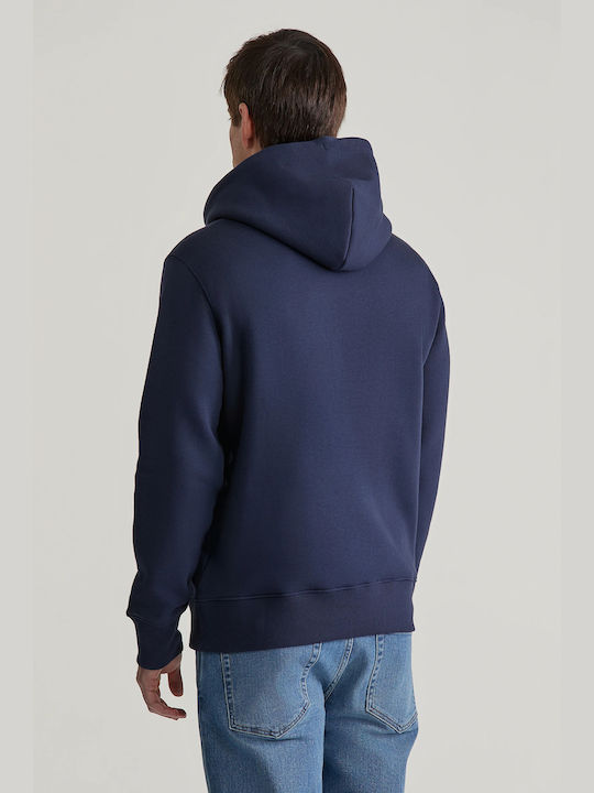 Gant Men's Sweatshirt with Hood Dark Blue