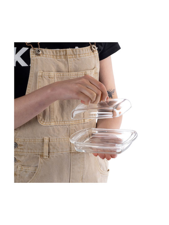 Kadax Μπωλ Σερβιρίσματος Στρογγυλό Γυάλινο Διάφανο 5906638301258
