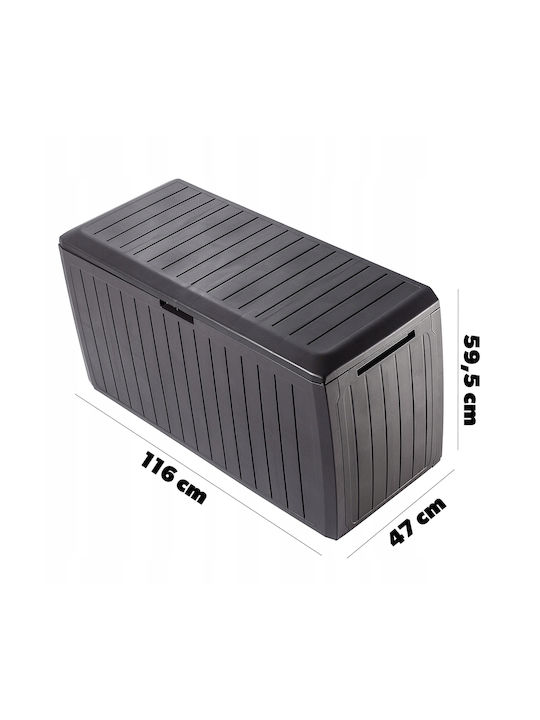 Kadax Outdoor Storage Box 290lt Brown L116.6xW47xH59.5cm