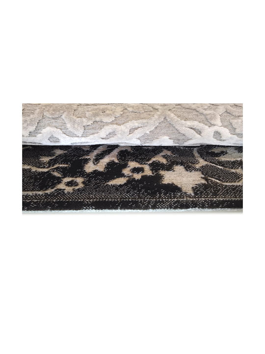 Klonaras Muse 2060/u Set Sommer Schlafzimmer-Teppichsets Synthetisch,Polyester/Cotton/Leather Silver Black 9002019 3Stück