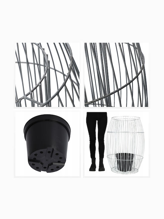 Kadax Planter Metal Gray