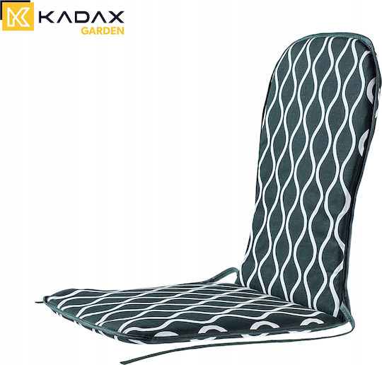 Kadax Kadax Gartenstuhlkissen mit Rückenlehne Grün 37x75cm