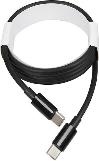 iBox USB 2.0 Cable USB-C male - USB-C 60W Μαύρο 1m IKUTCS1B