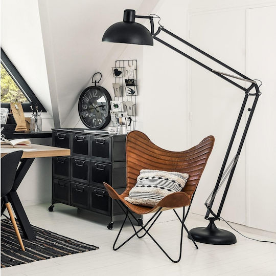 Atmosphera Furniture Frame made of Metal in Black Color 74x77x91cm