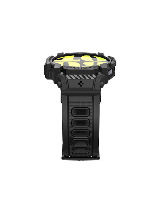 Spigen Rugged Armor Pro Θήκη Σιλικόνης σε Μαύρο χρώμα για Samsung Galaxy Watch 7 (40 mm)