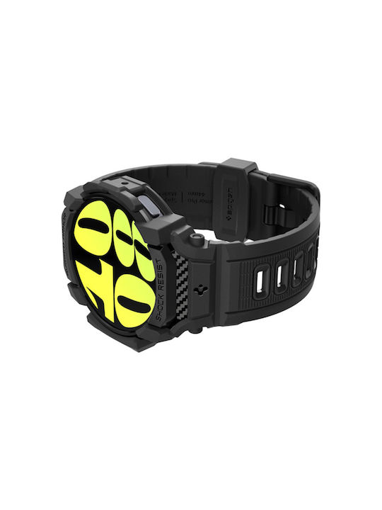 Spigen Rugged Armor Pro Θήκη Σιλικόνης σε Μαύρο χρώμα για Samsung Galaxy Watch 7 (40 mm)