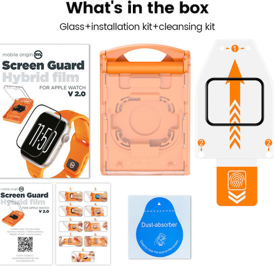 Mobile Origin Защитен екран за Apple Watch Series 7/8/9 - Мобилен произход 1бр SGA-AW41