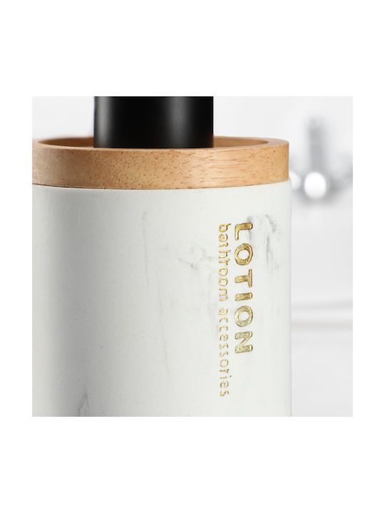 Kadax Spender aus Bambus Weiß