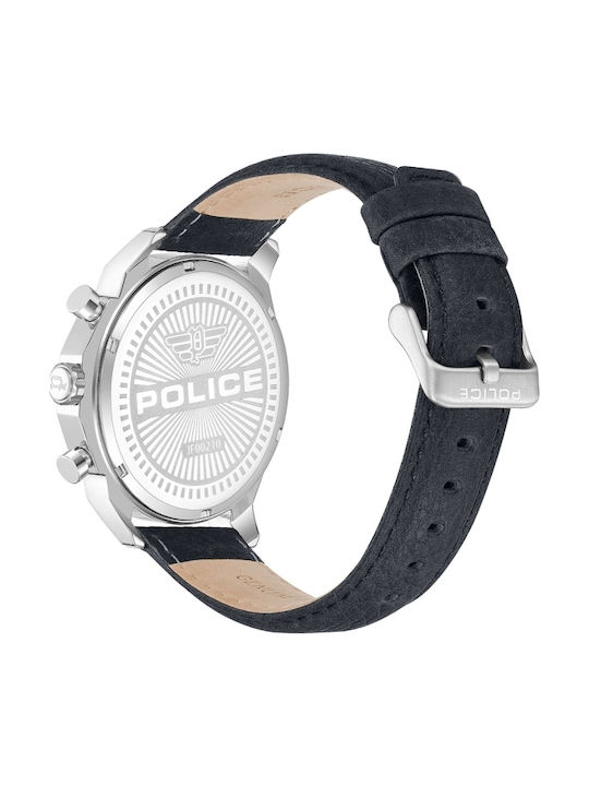 Police Watch Battery with Leather Strap