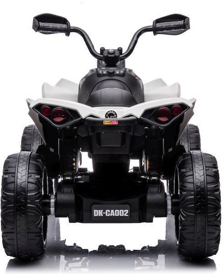 Tricicletă pentru copii Quad CAN-AM Electrică 12 volți Alb