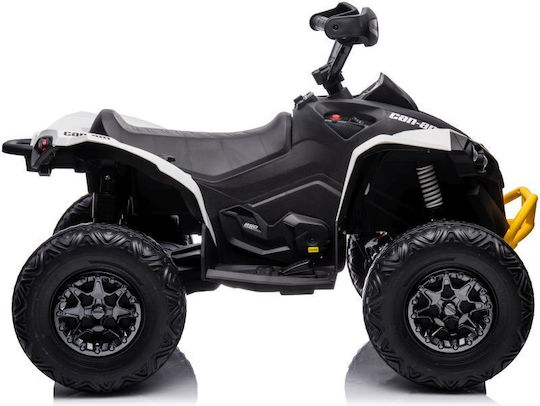 Tricicletă pentru copii Quad CAN-AM Electrică 12 volți Alb
