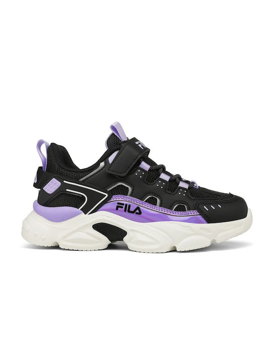 Fila Αthletische Kinderschuhe Laufen Memory Spinel 3 V Black Mauve