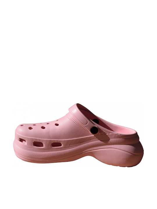 Adam's Shoes Γυναικεία Σαμπό Ροζ