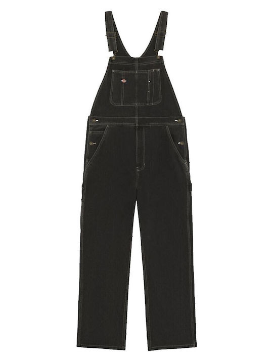 Men's Denim Dungarees with Regular Fit Blue Dark Wash