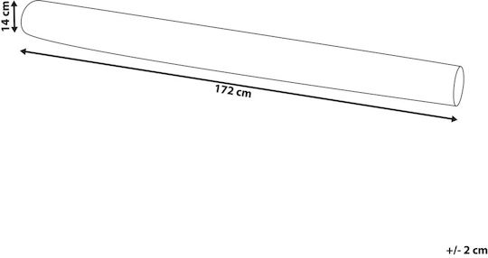 Perna Decorativă Gri Gladiolus 172 X 14 Cm
