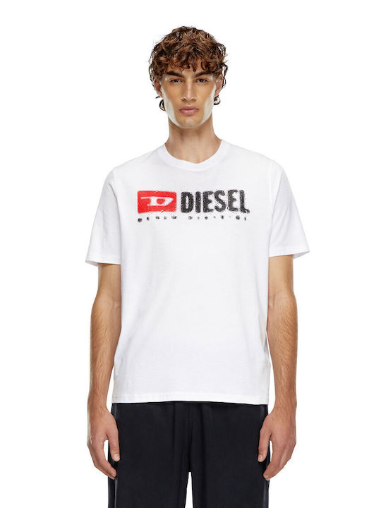 Diesel Men's Short Sleeve T-shirt White