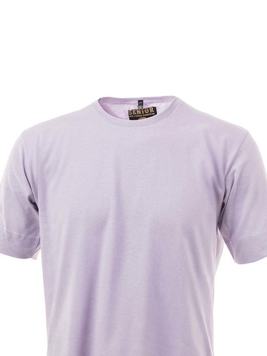 Panda Clothing Men's Short Sleeve T-shirt Purple