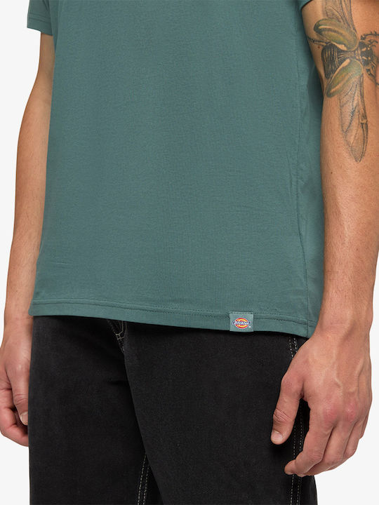 Dickies Aitkin Men's Short Sleeve T-shirt Lincoln Green, Surf Blue