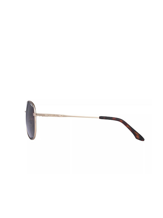 O'neill Pohnpei Women's Sunglasses with Rose Gold Metal Frame and Brown Polarized Mirror Lens ONS POHNPEI 2.0 001P