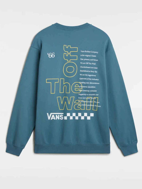 Vans Herren Sweatshirt Bluestone, Dusty Blue