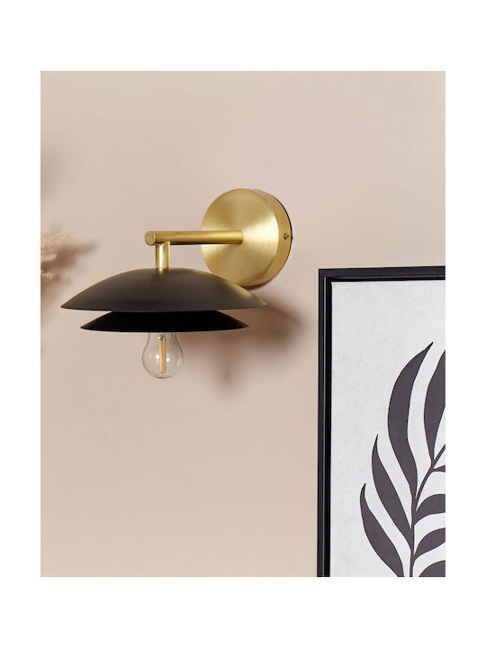Beliani Modern Wandleuchte Schwarz