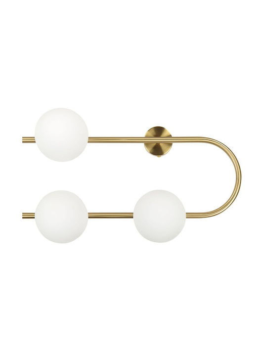 Beliani Modern Wall Lamp Gold