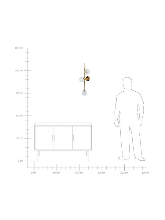 Beliani Modern Wandleuchte Gold