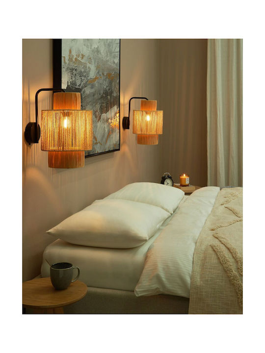 Beliani Wandleuchte Beige