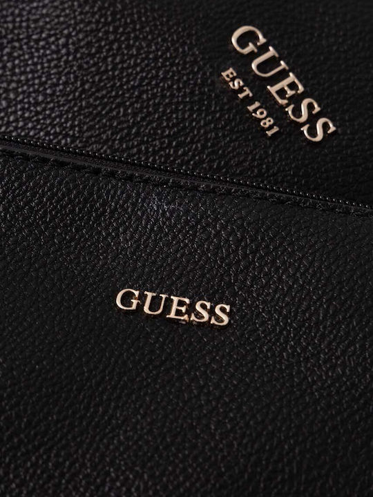 Guess Vikky Ii Γυναικεία Τσάντα Tote Χειρός Μαύρη