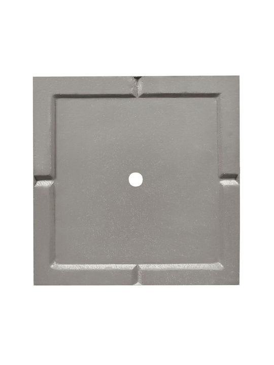 Beliani Γλάστρα Πλαστική Light Gray 26x26x60εκ.