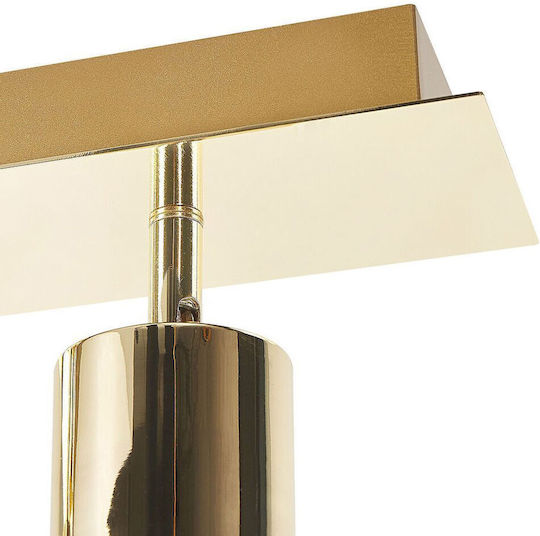 Beliani Spot mit 4 Lichtern in Gold Farbe