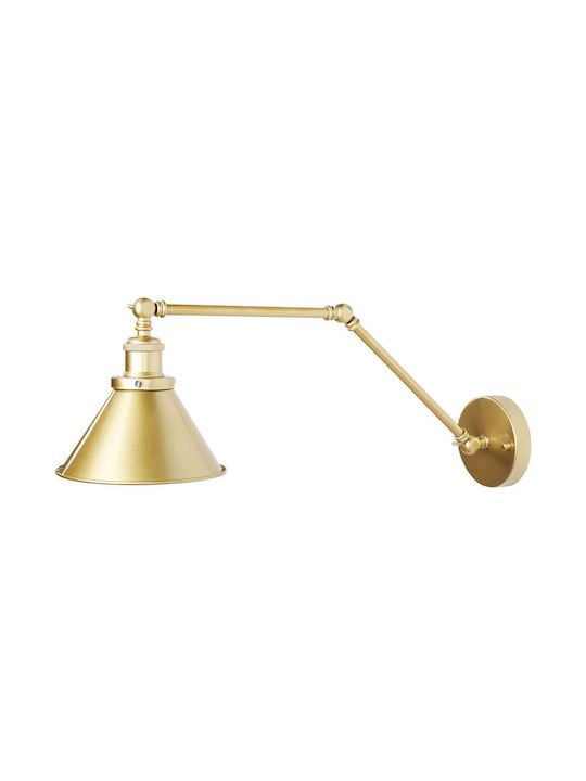 Beliani Einzelne Decken- und Wandleuchte in Gold Farbe
