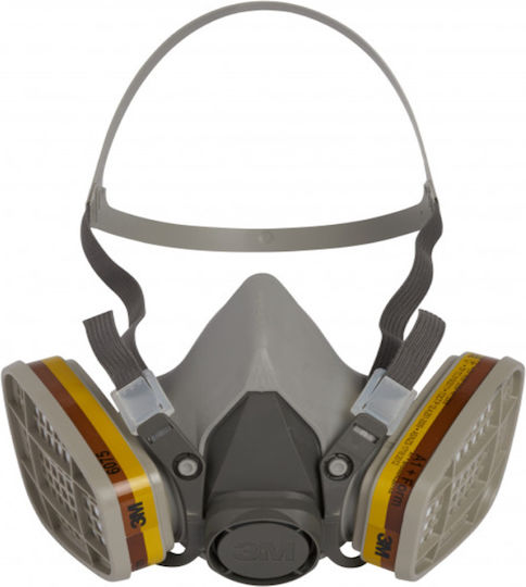 Mask Half Face 6200 Large Gray