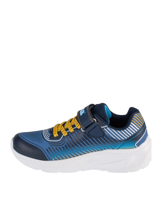 Kids Sports Shoes Running with Hoop & Loop Closure Blue