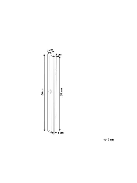 Beliani Iluminat Exterior Montat Pe Perete Led