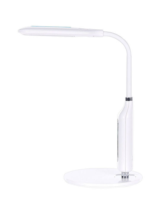 Beliani LED Office Lighting with Flexible Arm in White Color