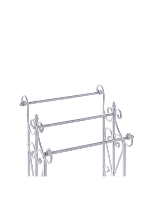 Beliani Raft de haine de Baie Triplu ​90x90cm Gri