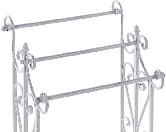Beliani Badezimmerhaken Dreifach 90x90cm Grau