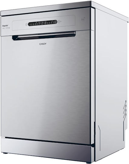 Candy Freestanding Dishwasher with Wi-Fi for 13 Place Settings W59.7xH85cm Inox