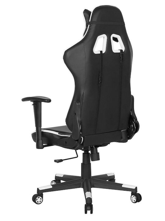 Beliani Office Καρέκλα Gaming Δερματίνης Λευκή