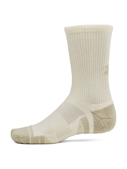 Under Armour Ua Performance Tech Running Socks Beige 3 Pairs