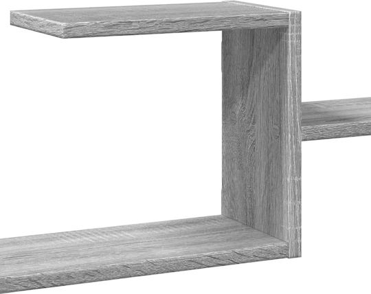 Grey Sonoma Wall Shelf 104x15x49cm