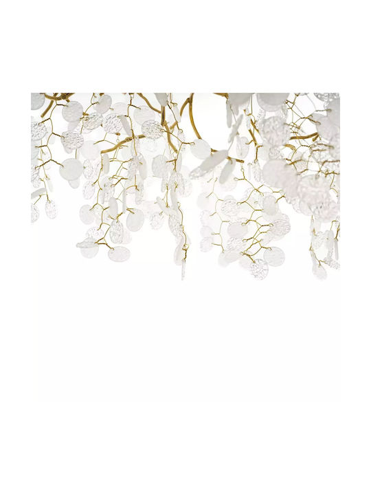 Kronleuchter 10xEingebaute LED mit Kristallen Gold 3090-l100gd-elbulgaria