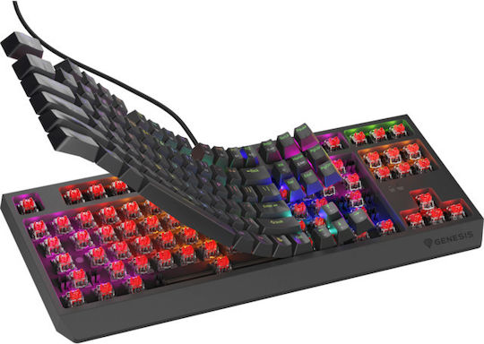 Genesis Thor 230 Lite Gaming Mechanical Keyboard Tenkeyless with Outemu Red switches and RGB lighting (English US)