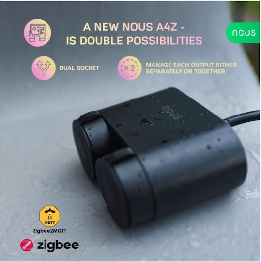 Nous A4z Smart Tuya Zigbee Outdoor Power Strip